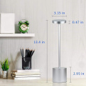 lampka nocna stołowa led aku 2 stopnie jasności USB przenośna