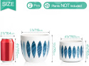 Ceramiczna doniczka T4U zestaw 13 i 10,5 cm 2szt osłonka ozdobna Ceramiczna doniczka T4U zestaw 13 i 10,5 cm 2szt osłonka ozdobna