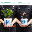 Ceramiczna doniczka T4U zestaw 13 i 10,5 cm 2szt osłonka ozdobna Ceramiczna doniczka T4U zestaw 13 i 10,5 cm 2szt osłonka ozdobna