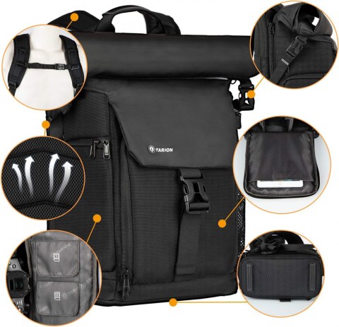 TARION plecak na aparat SP-01-czarny TORBA LAPTOP TARION plecak na aparat SP-01-czarny TORBA LAPTOP
