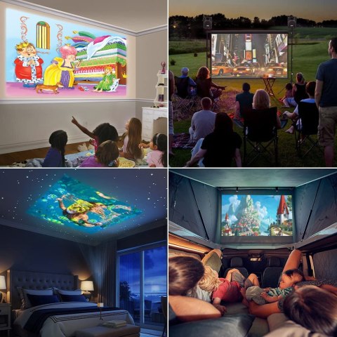 Przenośny rzutnik LED FULL HD USB MINI PROJEKTOR Przenośny rzutnik LED FULL HD USB MINI PROJEKTOR