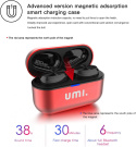 Umi TWS słuchawki Bluetooth 5.0 IPX7 mikrofon 24h Umi TWS słuchawki Bluetooth 5.0 IPX7 mikrofon 24h
