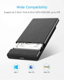 OBUDOWA DYSKU TWARDEGO 2.5" SATA HDD/SSD 3.0 KIESZEŃ OBUDOWA DYSKU TWARDEGO 2.5" SATA HDD/SSD 3.0 KIESZEŃ