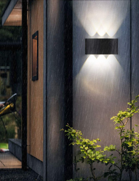 LAMPA ŚCIENNA GÓRA DÓŁ KINKIET LED 18 W 8LED IP44 LAMPA ŚCIENNA GÓRA DÓŁ KINKIET LED 18 W 8LED IP44