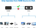 ADAPTER KONWERTER HDMI VGA KABEL MONITOR AUDIO USB