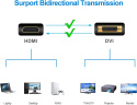 WYTRZYMAŁY KABEL HDMI DVI DWUKIERUNKOWY 1,8M