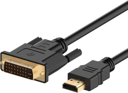 WYTRZYMAŁY KABEL HDMI DVI DWUKIERUNKOWY 1,8M