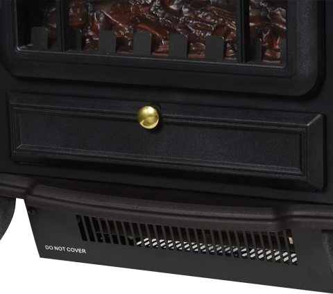 Kominek stojący Elektryczny Efekt Płomienia Grzejnik 1850W retro