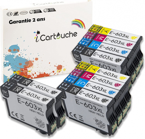 10x Tusz do drukarki Epson 603 XL XP2100 XP2150 10x Tusz do drukarki Epson 603 XL XP2100 XP2150