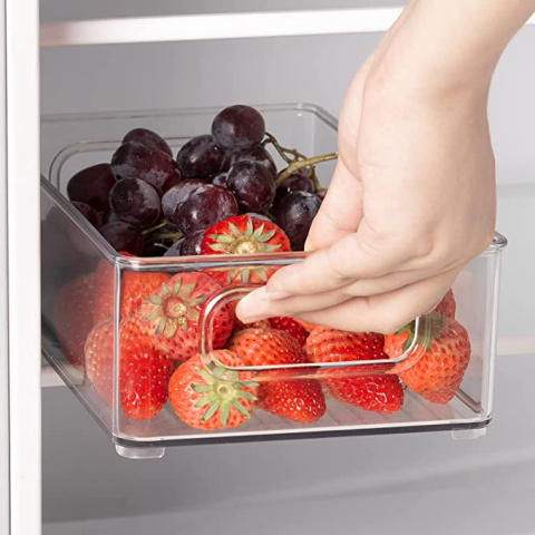 Zestaw do przechowywania żywności 6 organizerow do lodówki 25,5x15cm Zestaw do przechowywania żywności 6 organizerow do lodówki 25,5x15cm