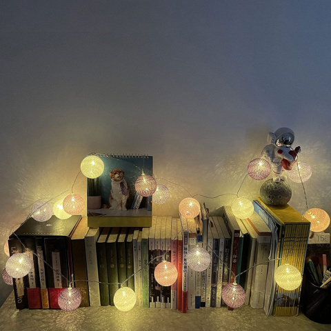 Fairy Lights Kule świecące 20x LED Girlanda Lampki Fairy Lights Kule świecące 20x LED Girlanda Lampki