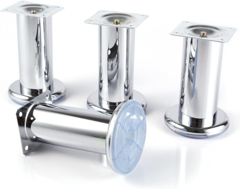 NÓŻKA STOPKA MEBLOWA REGULOWANA CHROM WYSOKOŚĆ 120MM NÓŻKA STOPKA MEBLOWA REGULOWANA CHROM WYSOKOŚĆ 120MM