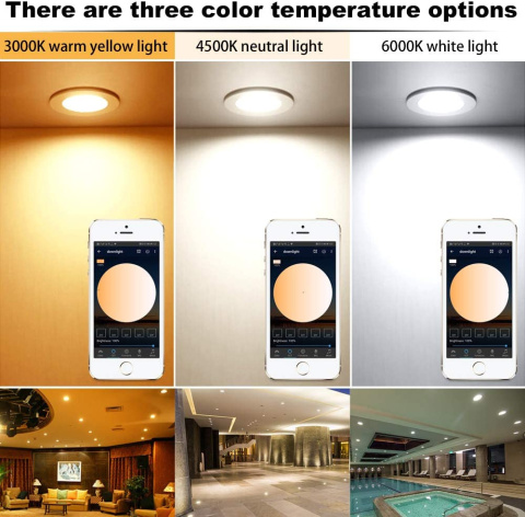 REFLEKTORKI LED DO ZABUDOWY 10szt SMART RGBW+CCT REFLEKTORKI LED DO ZABUDOWY 10szt SMART RGBW+CCT