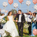 BALONY urodzinowe z KONFETTI GOLD ROSE 60szt BALONY urodzinowe z KONFETTI GOLD ROSE 60szt