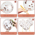BALONY urodzinowe z KONFETTI GOLD ROSE 60szt BALONY urodzinowe z KONFETTI GOLD ROSE 60szt