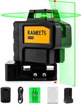 Poziomica Laserowa 360 ° Laser Krzyżowy do 60m