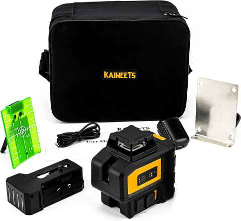 Poziomica Laserowa 360 ° Laser Krzyżowy do 60m Poziomica Laserowa 360 ° Laser Krzyżowy do 60m