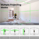 Poziomica Laserowa 360 ° Laser Krzyżowy do 60m