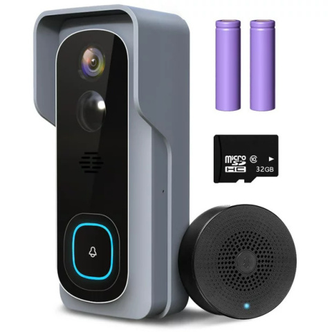 WIDEODOMOFON WiFi Domofon IP Kamera Dzwonek ZESTAW WIDEODOMOFON WiFi Domofon IP Kamera Dzwonek ZESTAW