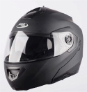 MOTOCYKLOWY KASK NA SKUTER MOTOR M CZARNY