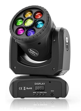 RUCHOMA GŁOWA LED 4 TRYBY 30W RGBW DMX512