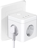 Gogotool kostka listwa zasilająca 3xUSB 3 gniazdka 6w1 2500W adapter Gogotool kostka listwa zasilająca 3xUSB 3 gniazdka 6w1 2500W adapter