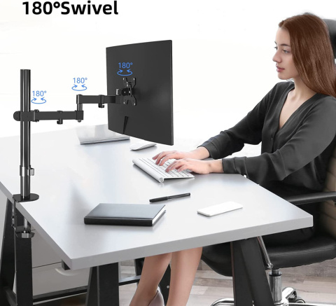 Regulowany Uchwyt Biurkowy na monitor 13'-32' 40cm Regulowany Uchwyt Biurkowy na monitor 13'-32' 40cm