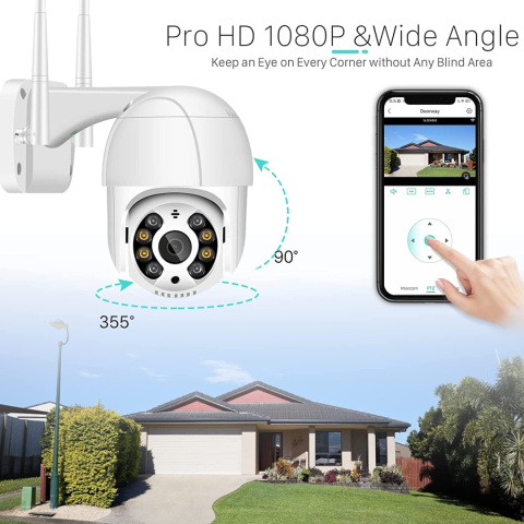 Kamera Zewnętrzna Obrotowa WiFi 2,4 FULL HD 4xZoom Kamera Zewnętrzna Obrotowa WiFi 2,4 FULL HD 4xZoom