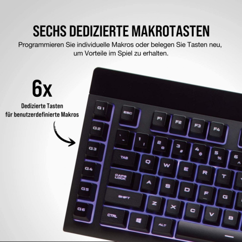 Klawiatura mechaniczna Corsair K55 Gaming RGB Klawiatura mechaniczna Corsair K55 Gaming RGB