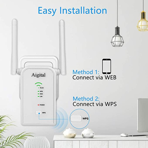 WZMACNIACZ Sygnału WiFi biały WZMACNIACZ Sygnału WiFi biały