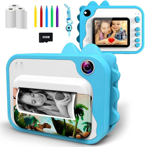 Aparat dla Dzieci z Drukarką 12MP 32GB 3 rolki nb2 Aparat dla Dzieci z Drukarką 12MP 32GB 3 rolki nb2