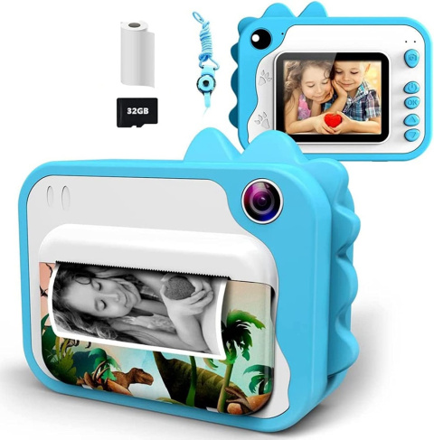 Aparat dla Dzieci z Drukarką 12MP 32GB 3 rolki nb2 Aparat dla Dzieci z Drukarką 12MP 32GB 3 rolki nb2