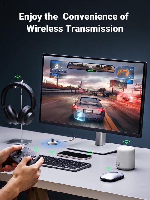UGREEN ADAPTER TRANSMITER USB Bluetooth 5.0 Do PC