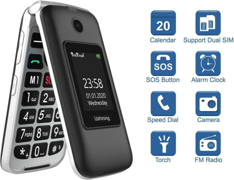 TELEFON LTC DLA SENIORA GŁOŚNY SOS DUŻE KLAWISZE TELEFON LTC DLA SENIORA GŁOŚNY SOS DUŻE KLAWISZE
