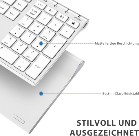 Bezprzewodowa Klawiatura Bluetooth QWERTZ ICLEVER Bezprzewodowa Klawiatura Bluetooth QWERTZ ICLEVER