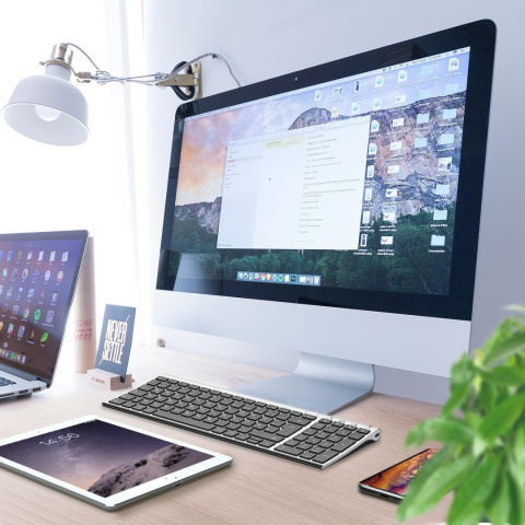 Bezprzewodowa Klawiatura Bluetooth QWERTZ ICLEVER Bezprzewodowa Klawiatura Bluetooth QWERTZ ICLEVER