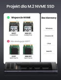 UGREEN Obudowa Dysku SSD M.2 M-Key NVMe SATA USB-C UGREEN Obudowa Dysku SSD M.2 M-Key NVMe SATA USB-C