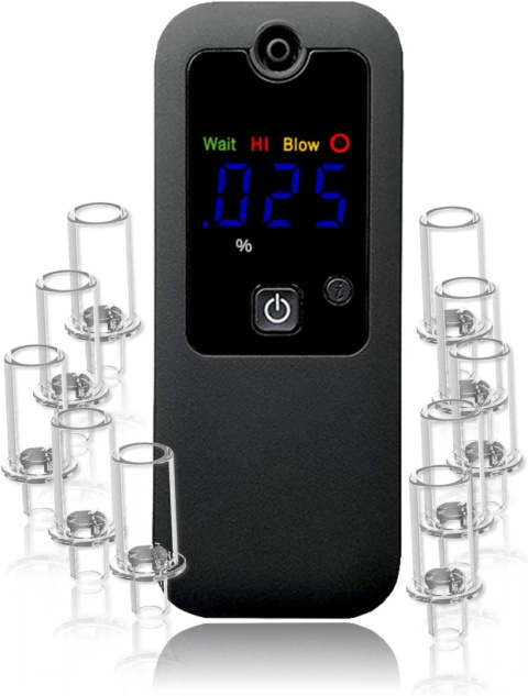 Alkomat elektroniczny AAT088 LED bateria + ustniki Alkomat elektroniczny AAT088 LED bateria + ustniki