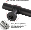 18x UCHWYT MEBLOWY CZARNY DO SZAFKI SZUFLADY 224mm 18x UCHWYT MEBLOWY CZARNY DO SZAFKI SZUFLADY 224mm