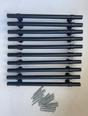 18x UCHWYT MEBLOWY CZARNY DO SZAFKI SZUFLADY 224mm 18x UCHWYT MEBLOWY CZARNY DO SZAFKI SZUFLADY 224mm