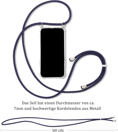 Etui do iPhone 13 Pro Max przezroczyste sznurek Etui do iPhone 13 Pro Max przezroczyste sznurek