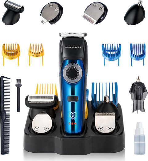 Maszynka Trymer do włosów brody BarberBoss 5 w 1 Maszynka Trymer do włosów brody BarberBoss 5 w 1