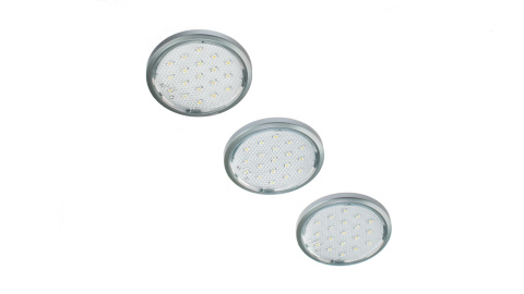Lampy LED Gotowy zestaw 3szt 1,2W 230V Podszafkowa Lampy LED Gotowy zestaw 3szt 1,2W 230V Podszafkowa