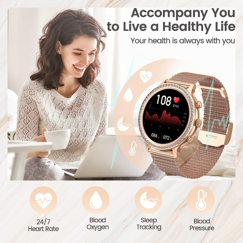 ZEGAREK SMARTWATCH DAMSKI ODBIERANIE POŁĄCZEŃ PL ZEGAREK SMARTWATCH DAMSKI ODBIERANIE POŁĄCZEŃ PL