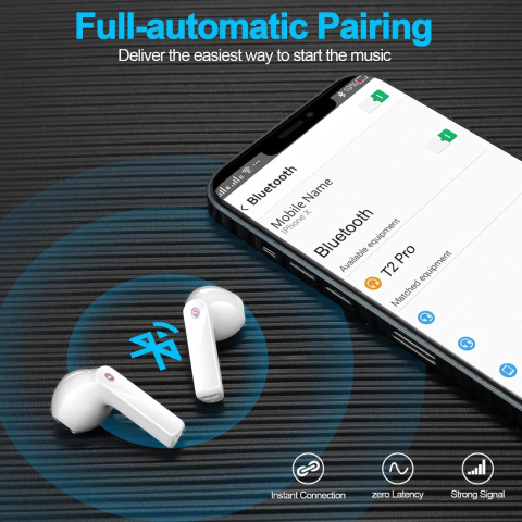 Słuchawki sportowe bezprzewodowe douszne T2 Pro powerbank Bluetooth 5.1 Słuchawki sportowe bezprzewodowe douszne T2 Pro powerbank Bluetooth 5.1