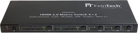 Przełącznik HDMI 4K Switch Matrix rozgałęźnik 4x2 Przełącznik HDMI 4K Switch Matrix rozgałęźnik 4x2