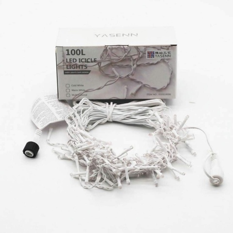 KURTYNA GIRLANDA ŚWIETLNA 100LED 3M LAMPKI SOPLE KURTYNA GIRLANDA ŚWIETLNA 100LED 3M LAMPKI SOPLE