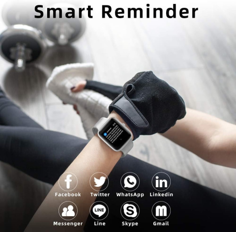 SMARTWATCH ZEGAREK DOOK SZARY FITNESS ID205L SMARTWATCH ZEGAREK DOOK SZARY FITNESS ID205L
