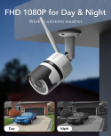 Kamera IP WiFi Full HD Zewnętrzna mikrofon IP66 Kamera IP WiFi Full HD Zewnętrzna mikrofon IP66