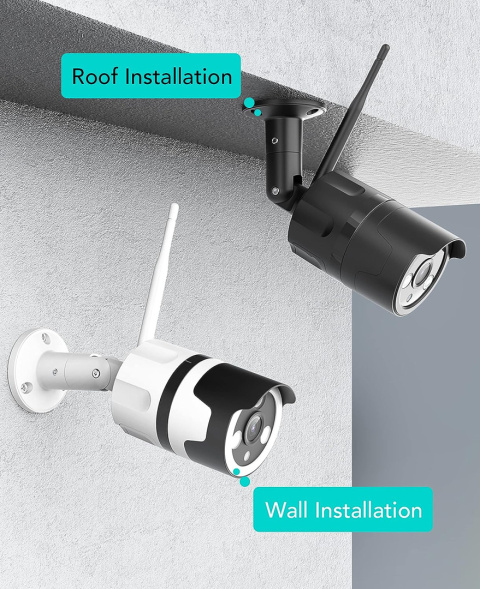 Kamera IP WiFi Full HD Zewnętrzna mikrofon IP66 Kamera IP WiFi Full HD Zewnętrzna mikrofon IP66